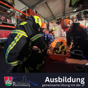 Mehr über den Artikel erfahren Gemeinsame Übung der Jugendfeuerwehr und Einsatzabteilung