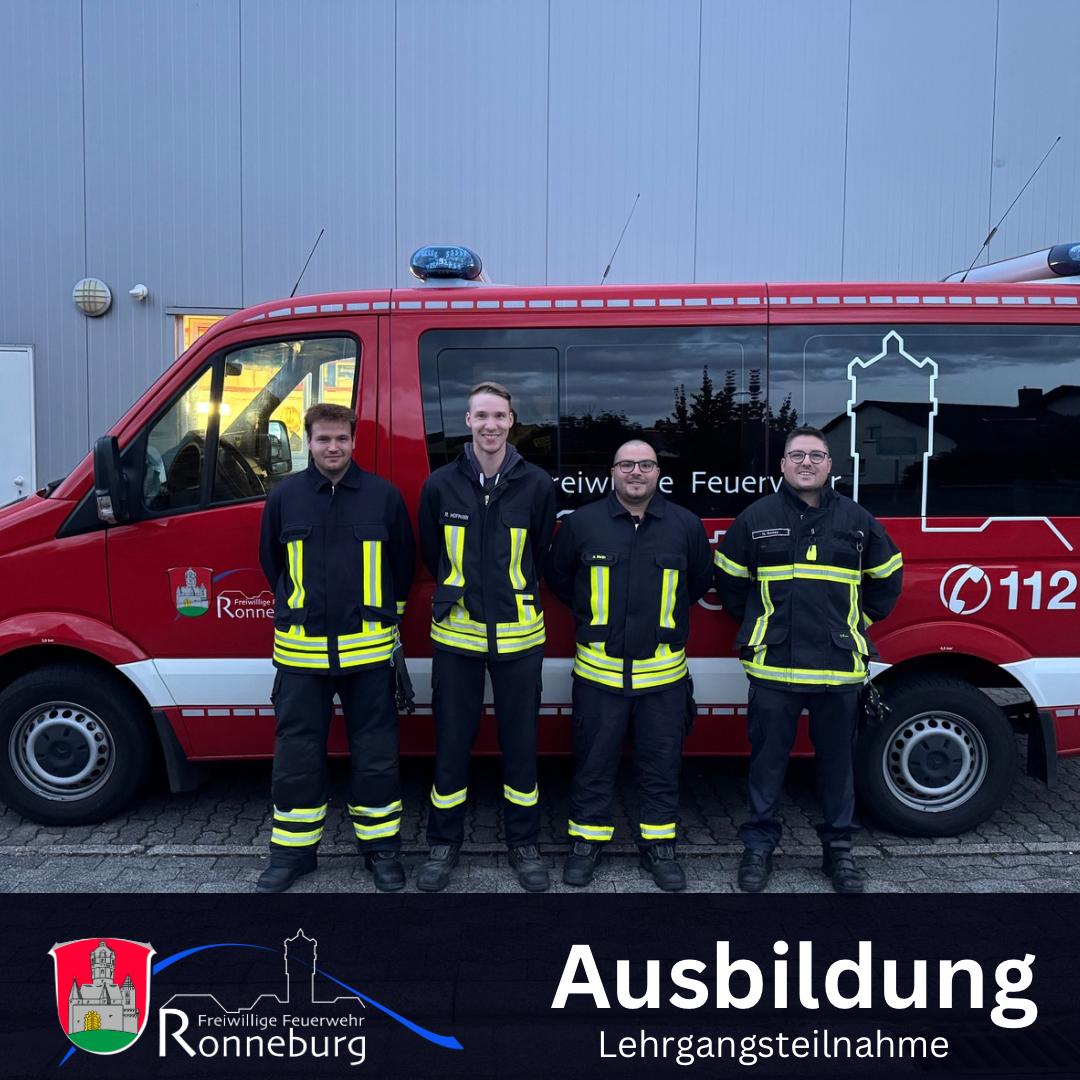 Mehr über den Artikel erfahren Erfolgreiche Lehrgänge bei der Feuerwehr Ronneburg