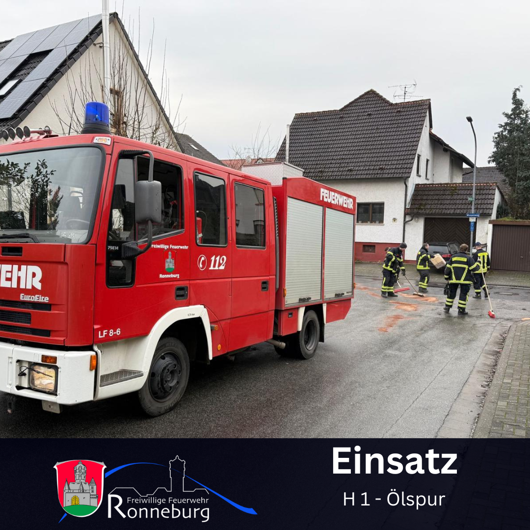 Mehr über den Artikel erfahren Einsatz 20.12.2025 – H 1 – Ölspur
