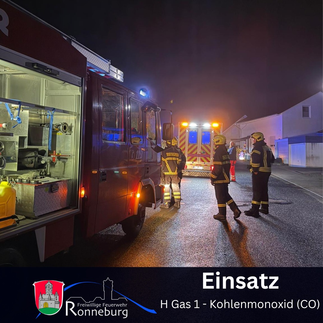 Mehr über den Artikel erfahren Einsatz 10.12.25 – H GAS 1 Kohlenmonoxid