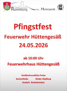 Mehr über den Artikel erfahren Pfingstfest Verein Hüttengesäß